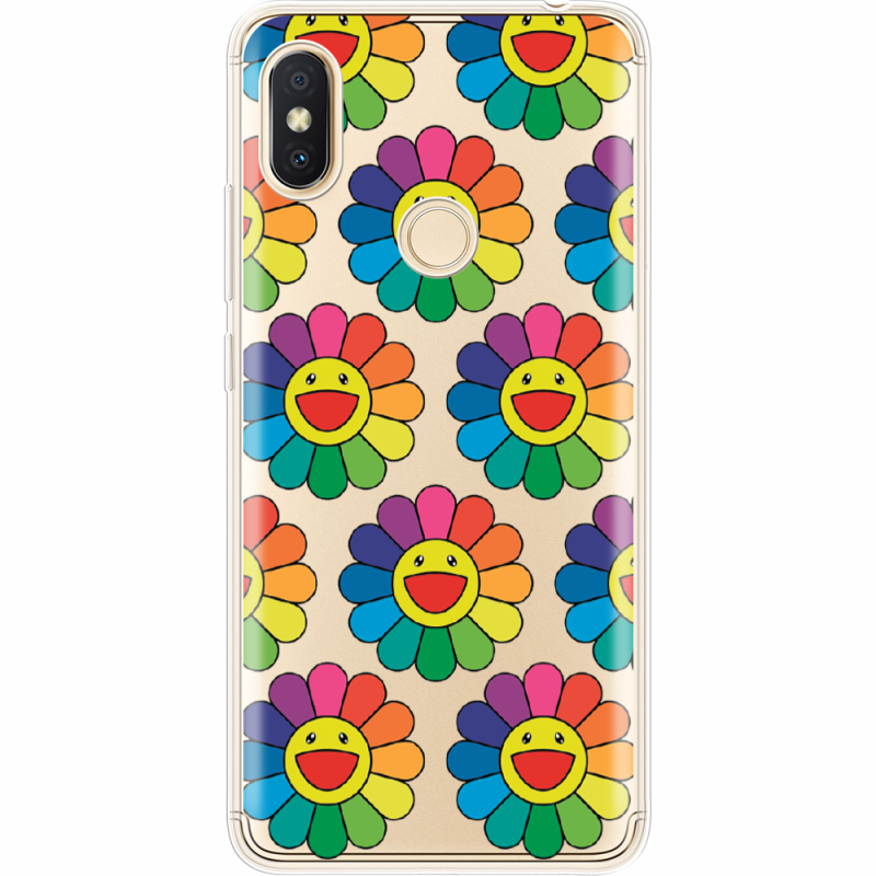 Прозрачный чехол Uprint Xiaomi Redmi S2 Hippie Flowers