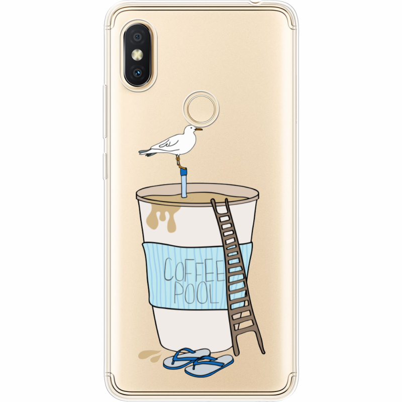 Прозрачный чехол Uprint Xiaomi Redmi S2 Segull in Cofee Pool