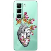 Чохол зі стразами Infinix Hot 50 Pro Plus Heart