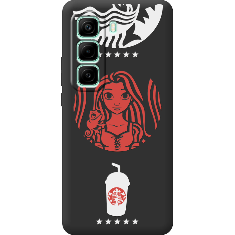 Чорний чохол BoxFace Infinix Hot 50 Pro Plus RedWhite Coffee