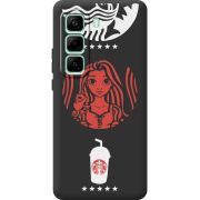 Чорний чохол BoxFace Infinix Hot 50 Pro Plus RedWhite Coffee