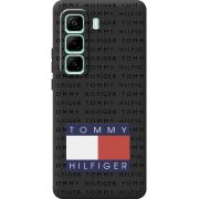Чорний чохол BoxFace Infinix Hot 50 Pro Plus Tommy Print
