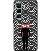 Чорний чохол BoxFace Infinix Hot 50 Pro Plus Man Pattern