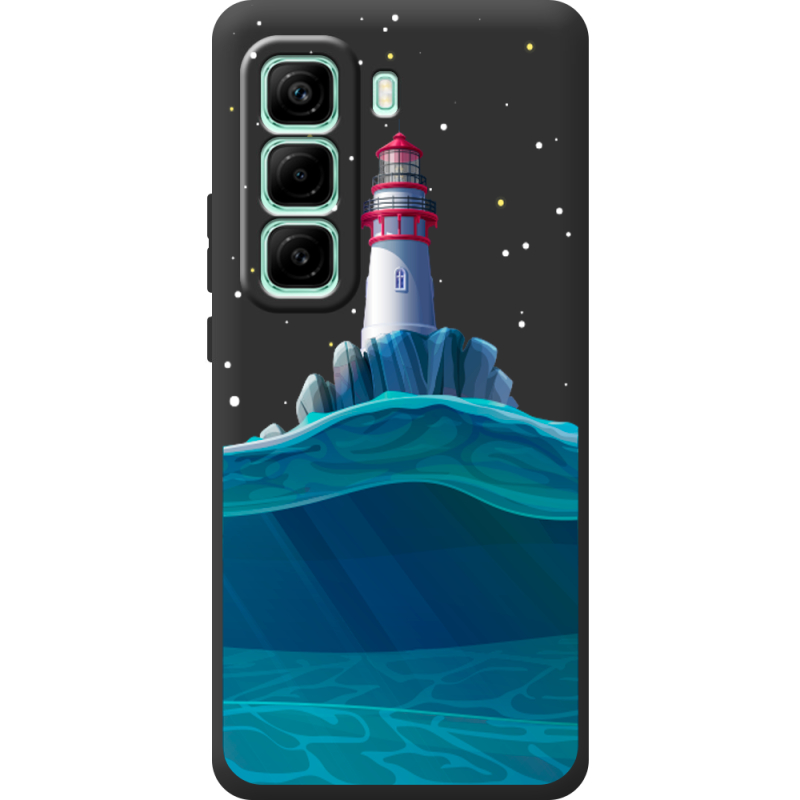 Чорний чохол BoxFace Infinix Hot 50 Pro Plus Lighthouse
