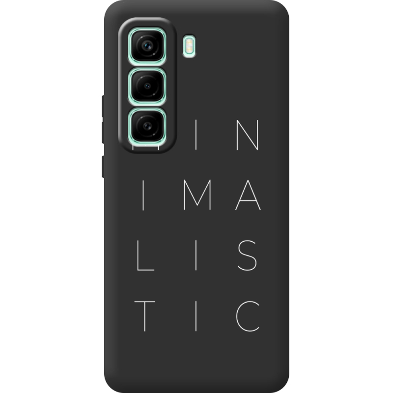 Чорний чохол BoxFace Infinix Hot 50 Pro Plus Minimalistic