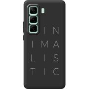 Чорний чохол BoxFace Infinix Hot 50 Pro Plus Minimalistic