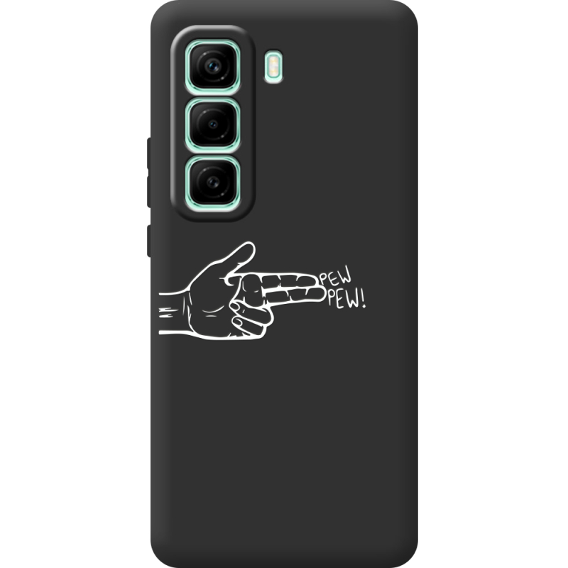 Чорний чохол BoxFace Infinix Hot 50 Pro Plus Pew Pew