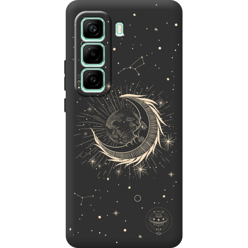 Чорний чохол BoxFace Infinix Hot 50 Pro Plus Moon