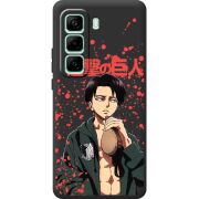 Чорний чохол BoxFace Infinix Hot 50 Pro Plus Атака Титанов Леви