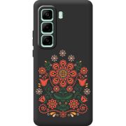Чорний чохол BoxFace Infinix Hot 50 Pro Plus Ukrainian Ornament