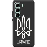 Чорний чохол BoxFace Infinix Hot 50 Pro Plus Тризуб монограмма ukraine