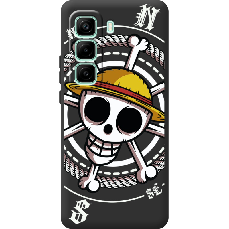 Чорний чохол BoxFace Infinix Hot 50 Pro Plus One Piece Компас