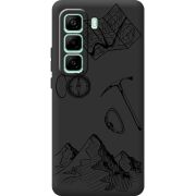 Чорний чохол BoxFace Infinix Hot 50 Pro Plus Mountains