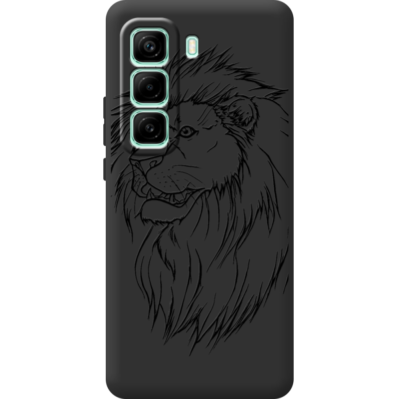 Чорний чохол BoxFace Infinix Hot 50 Pro Plus Lion