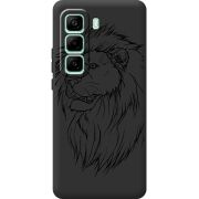 Чорний чохол BoxFace Infinix Hot 50 Pro Plus Lion