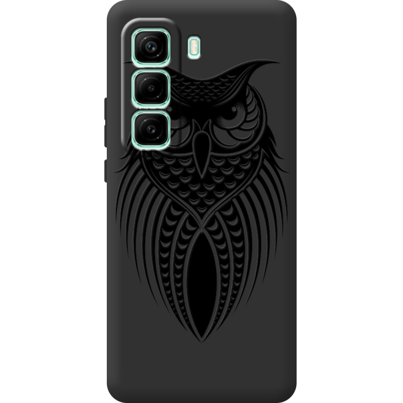 Чорний чохол BoxFace Infinix Hot 50 Pro Plus Owl