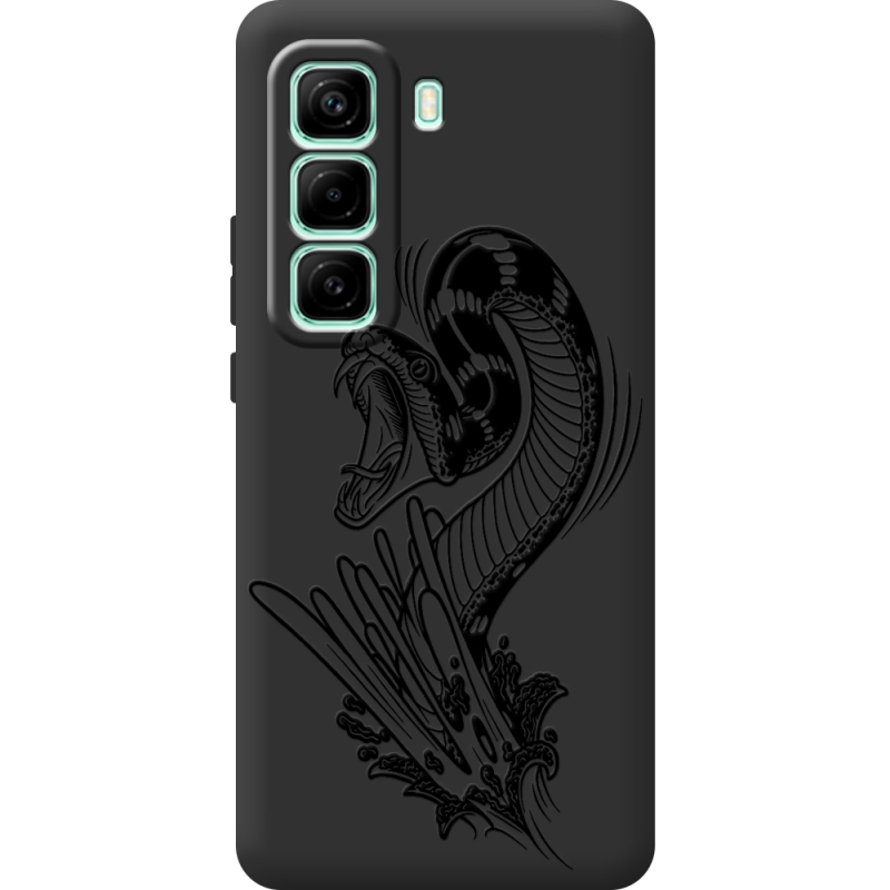 Чорний чохол BoxFace Infinix Hot 50 Pro Plus Snake