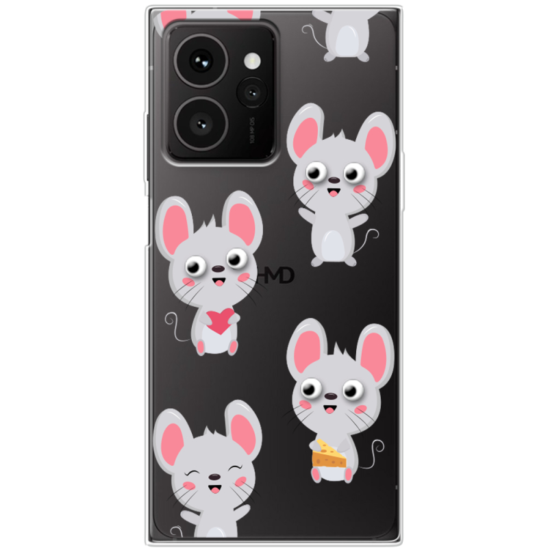 Прозорий чохол BoxFace HMD Skyline с 3D-глазками Mouse