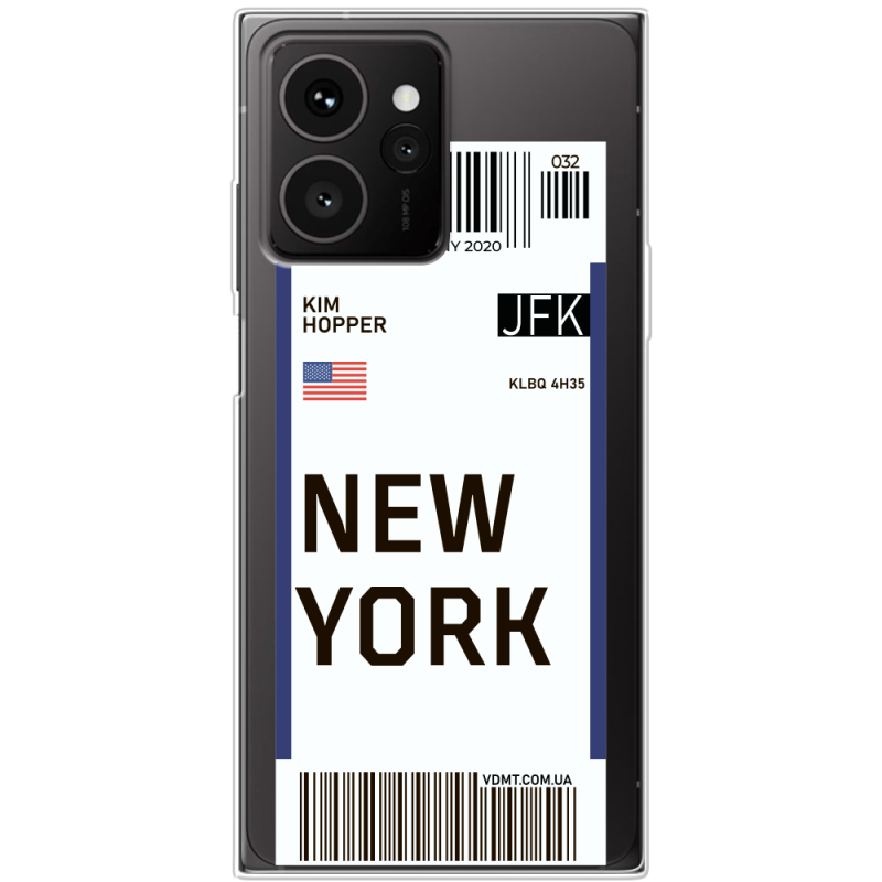 Прозорий чохол BoxFace HMD Skyline Ticket New York
