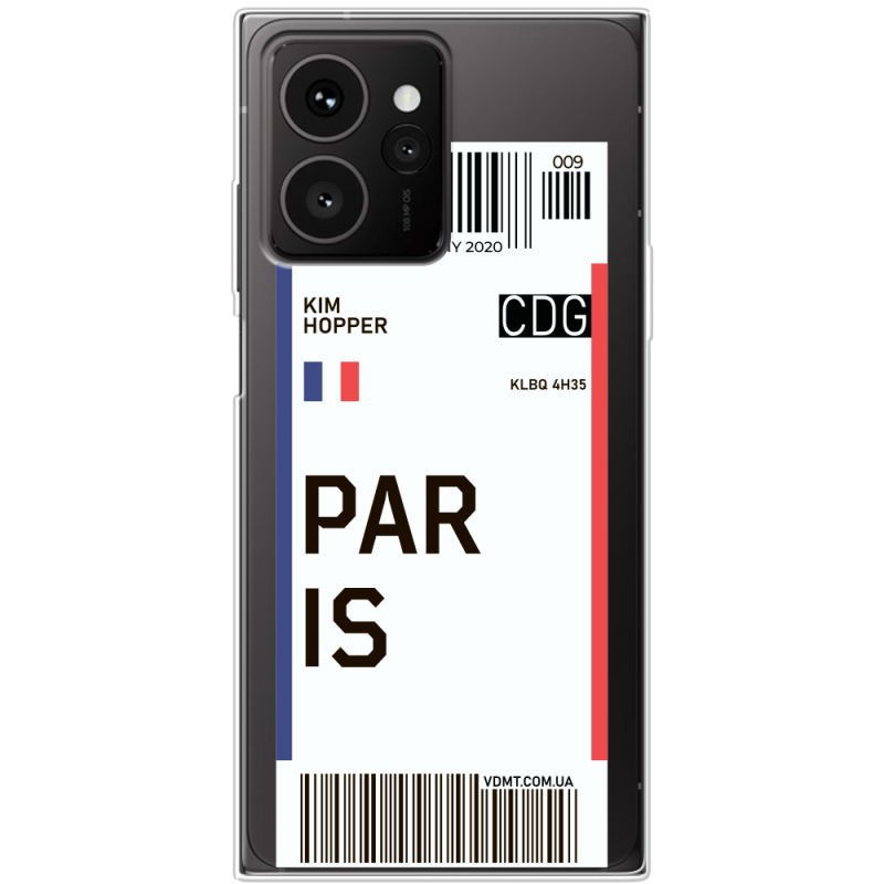 Прозорий чохол BoxFace HMD Skyline Ticket Paris