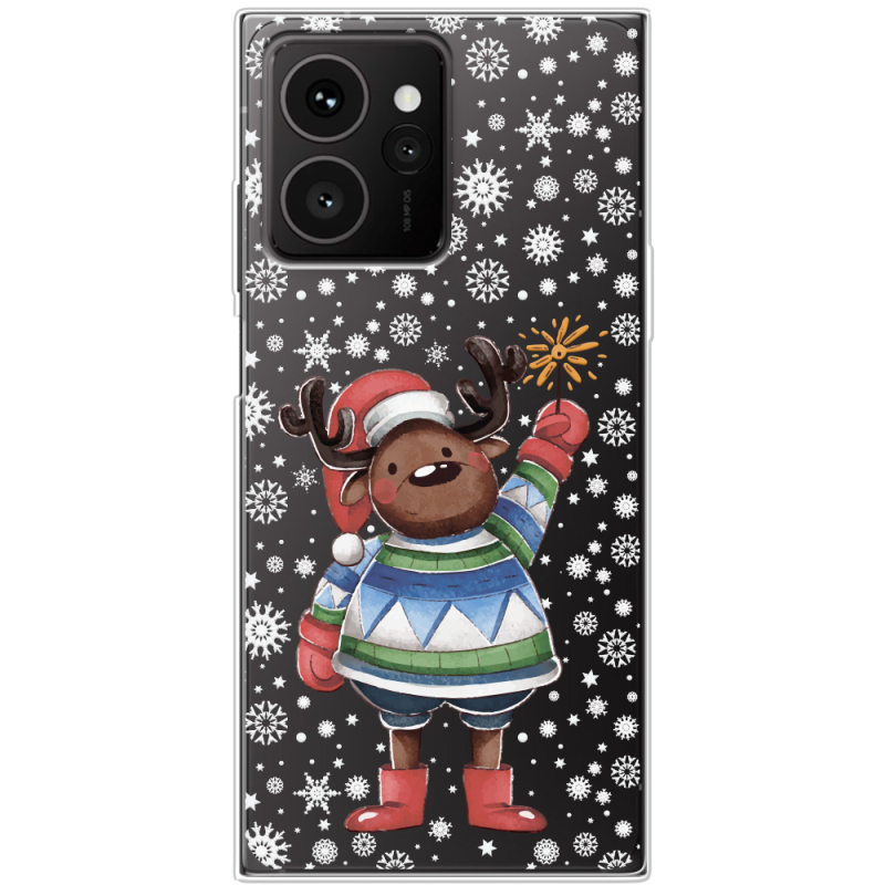 Прозорий чохол BoxFace HMD Skyline Christmas Deer with Snow