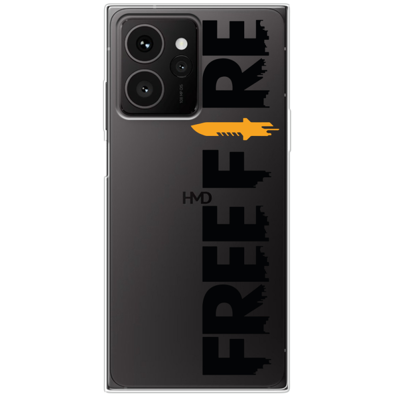 Прозорий чохол BoxFace HMD Skyline Free Fire Black Logo