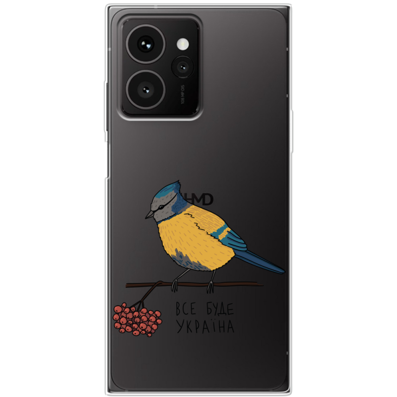 Прозорий чохол BoxFace HMD Skyline Синиця і калина