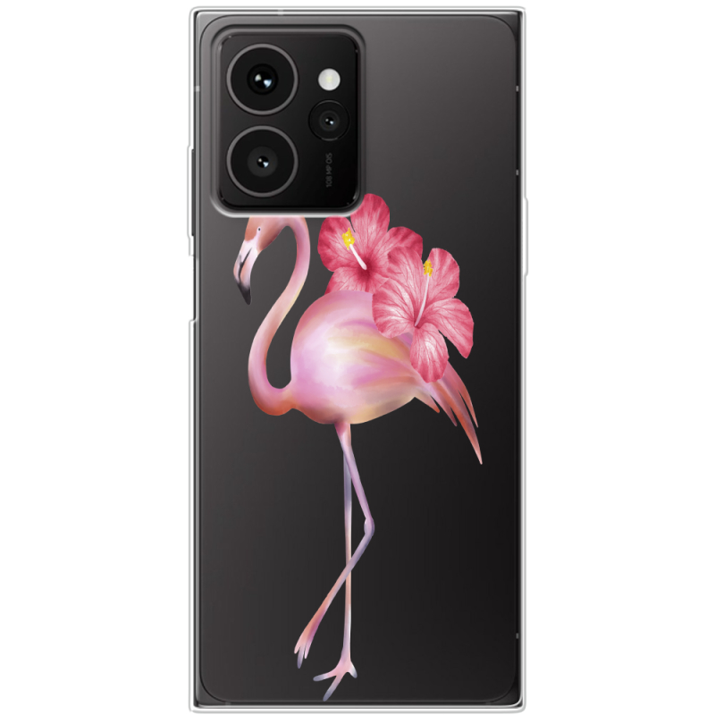 Прозорий чохол BoxFace HMD Skyline Floral Flamingo