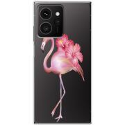 Прозорий чохол BoxFace HMD Skyline Floral Flamingo