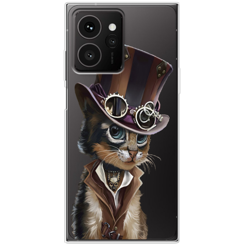 Прозорий чохол BoxFace HMD Skyline Steampunk Cat