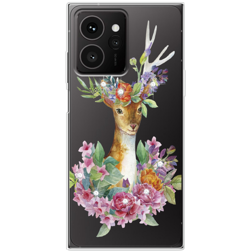 Чохол зі стразами HMD Skyline Deer with flowers