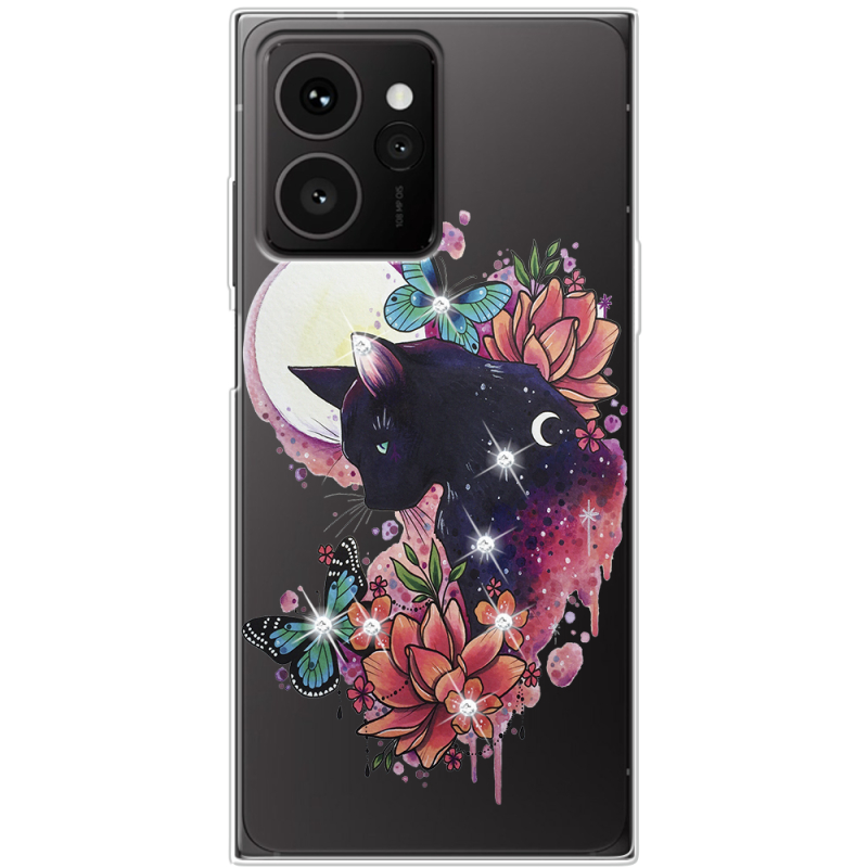 Чохол зі стразами HMD Skyline Cat in Flowers