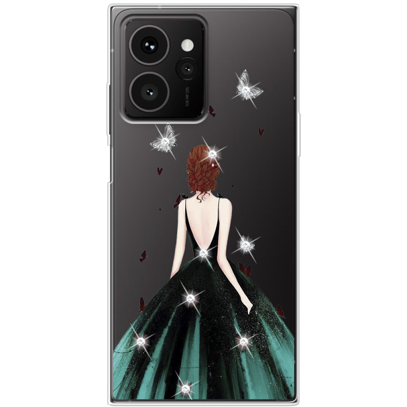 Чохол зі стразами HMD Skyline Girl in the green dress