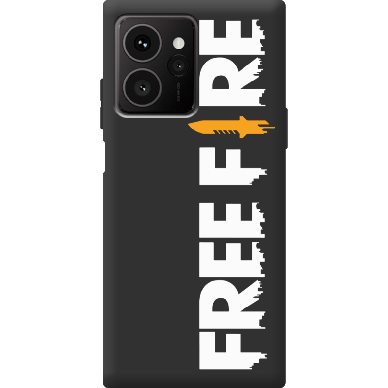 Чорний чохол BoxFace HMD Skyline Free Fire White Logo