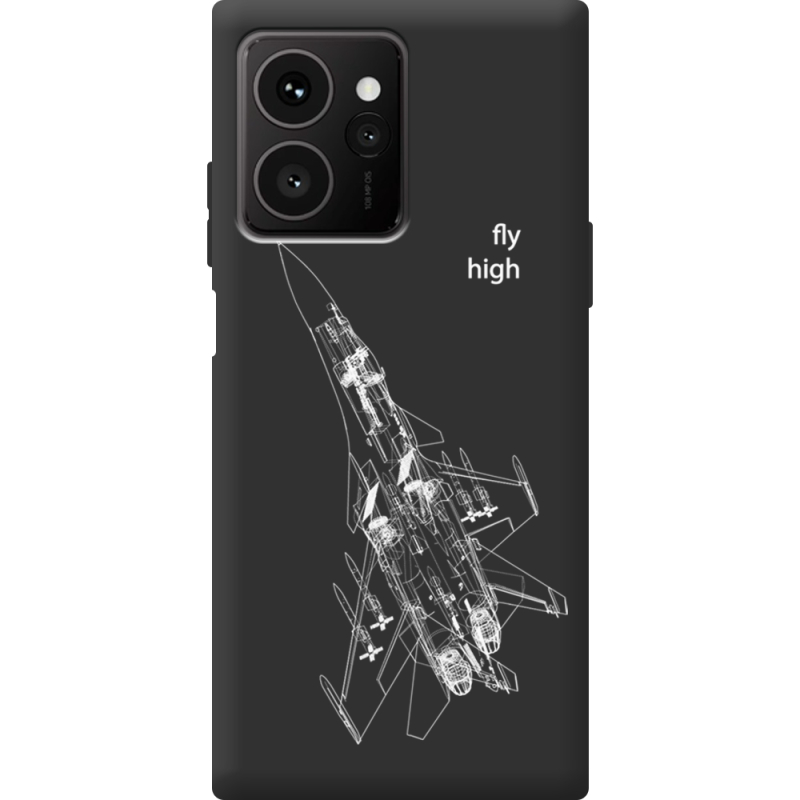 Чорний чохол BoxFace HMD Skyline Військовий літак