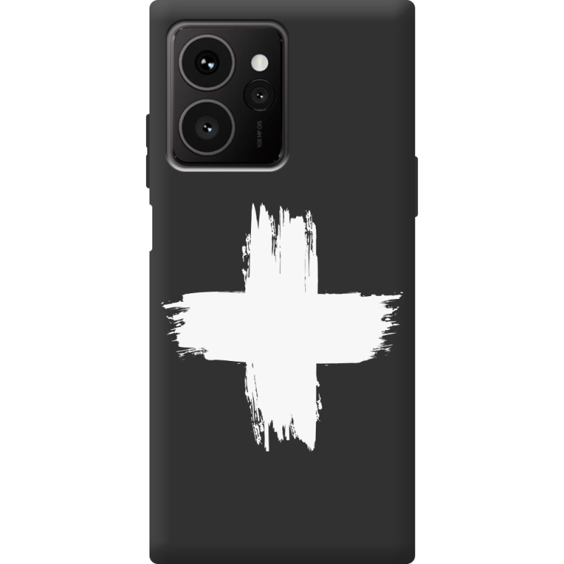Чорний чохол BoxFace HMD Skyline Білий хрест ЗСУ