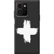 Чорний чохол BoxFace HMD Skyline Білий хрест ЗСУ