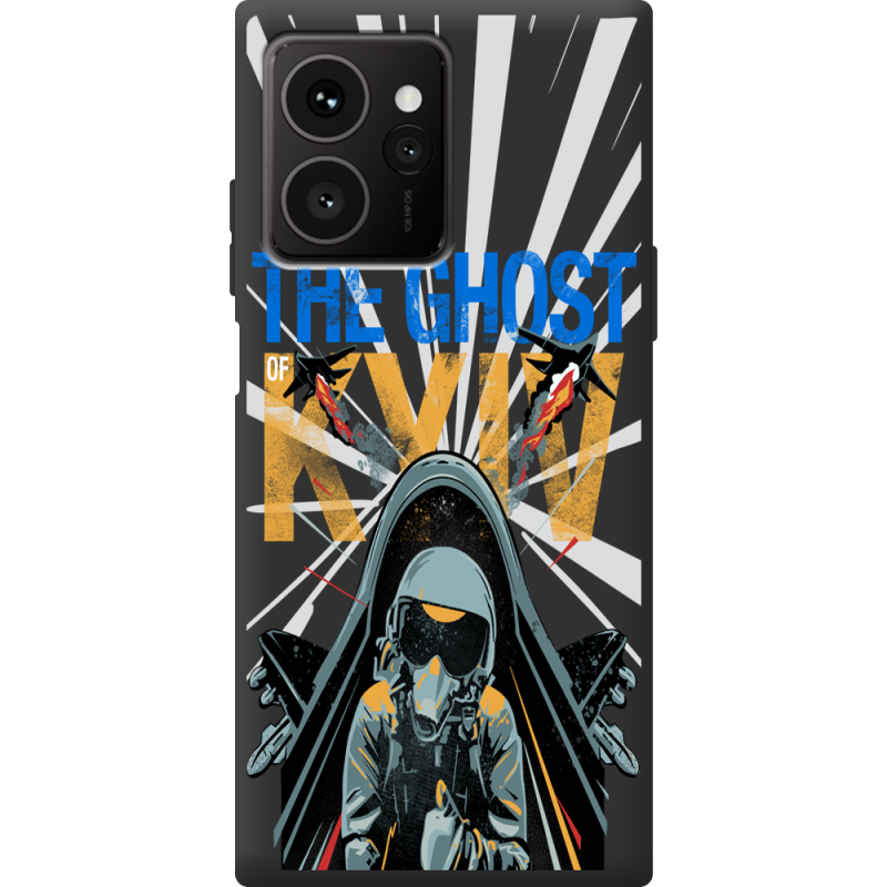 Чорний чохол BoxFace HMD Skyline Привид Києва в дії