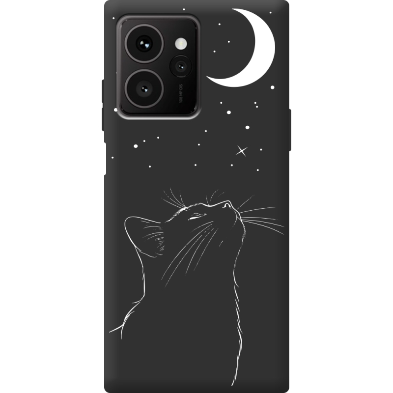 Чорний чохол BoxFace HMD Skyline Місячний кіт