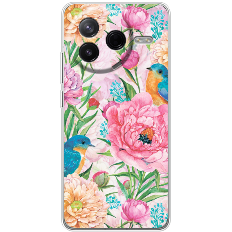 Чохол BoxFace Poco F7 Pro Birds in Flowers