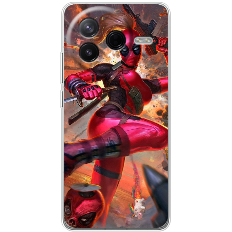 Чохол BoxFace Poco F7 Pro Woman Deadpool