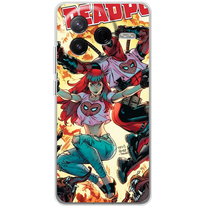Чохол BoxFace Poco F7 Pro Deadpool and Mary Jane