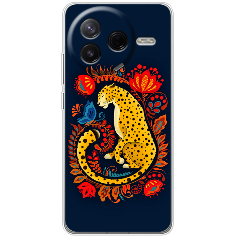 Чохол BoxFace Poco F7 Pro Petrykivka Leopard