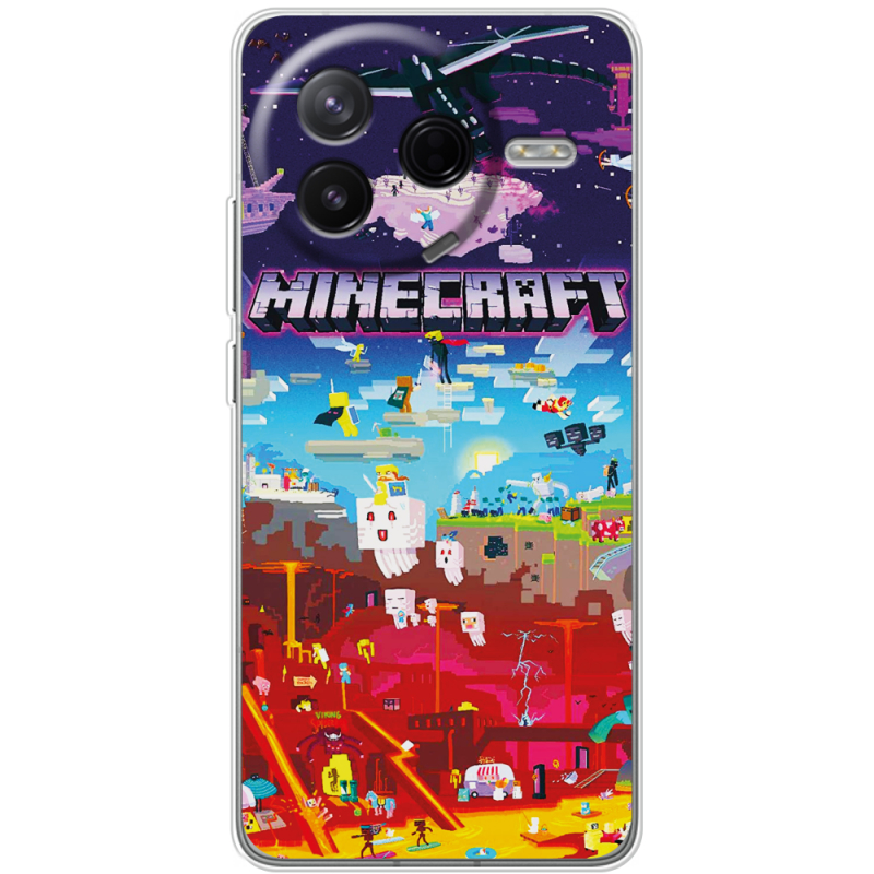 Чохол BoxFace Poco F7 Pro Minecraft World Beyond