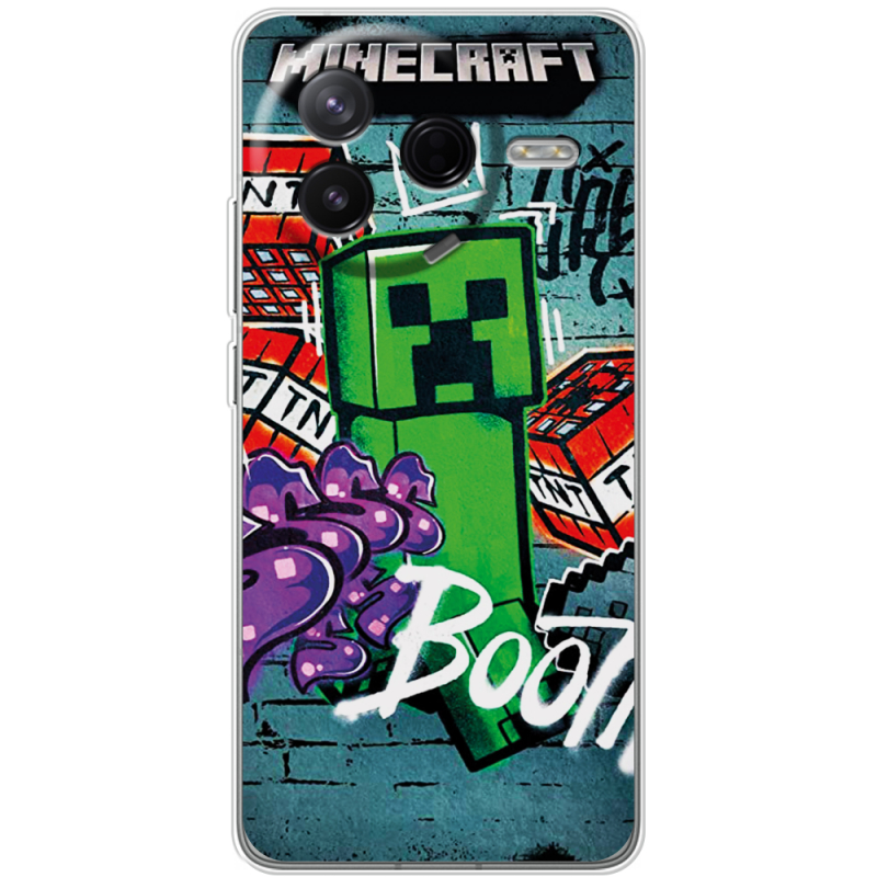 Чохол BoxFace Poco F7 Pro Minecraft Graffiti