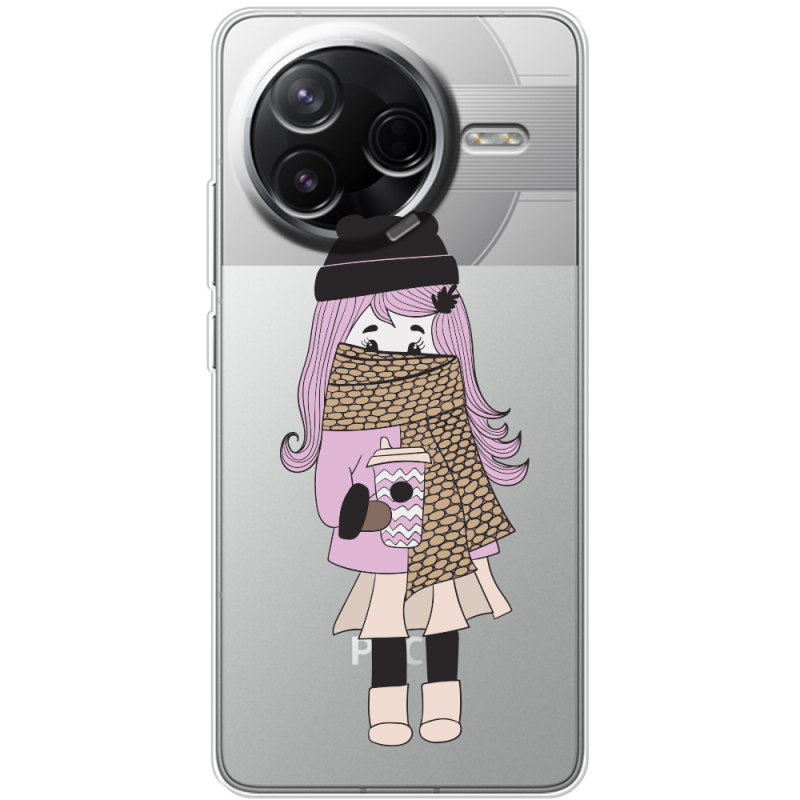 Прозорий чохол BoxFace Poco F7 Pro Winter Morning Girl