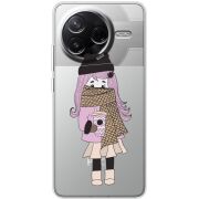 Прозорий чохол BoxFace Poco F7 Pro Winter Morning Girl