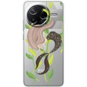 Прозорий чохол BoxFace Poco F7 Pro Cute Mermaid