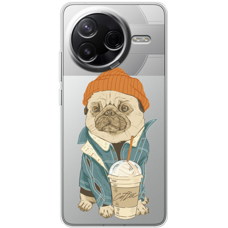Прозорий чохол BoxFace Poco F7 Pro Dog Coffeeman