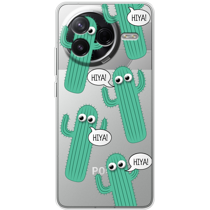 Прозорий чохол BoxFace Poco F7 Pro с 3D-глазками HIYA